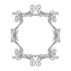 beautiful floral frame decoration vector illustration design