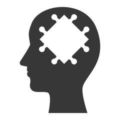 human profile isolated icon vector illustration design