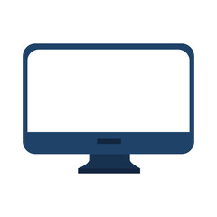monitor desktop computer icon vector illustration design