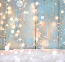 Weihnachtlicher Hintergrund - Grußkarte Lichtermeer 
