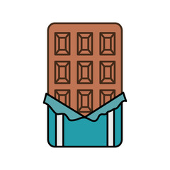 chocolate bar isolated icon vector illustration design