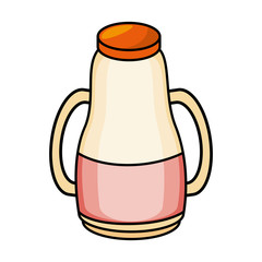 milk bottle isolated icon vector illustration design
