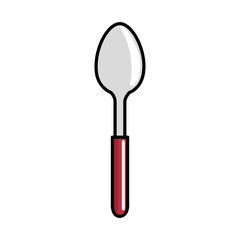 spoon cutlery tool isolated icon vector illustration design