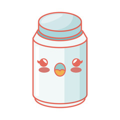 condiments ingredients kawaii style cooking icon vector illustration design