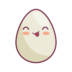 egg kawaii style icon vector illustration design