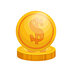 coin money isolated icon vector illustration design