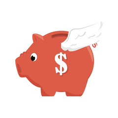 piggy savings money icon vector illustration design