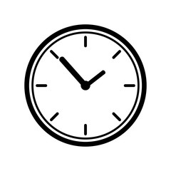 time clock isolated icon vector illustration design