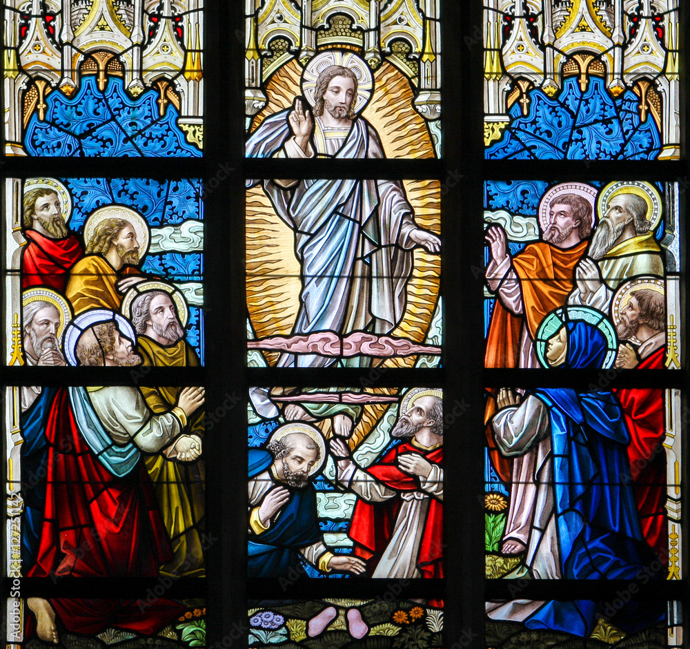 Wall mural Stained Glass - Ascension of Jesus