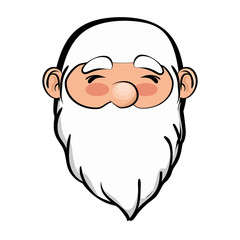 Fototapeta premium cute santa claus character vector illustration design