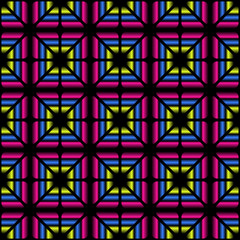 Color geometric seamless pattern from triangles.