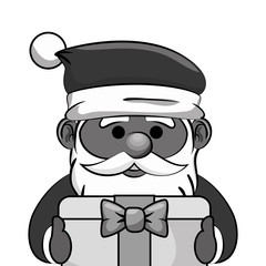 cute santa claus character vector illustration design