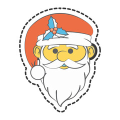 cute santa claus character vector illustration design