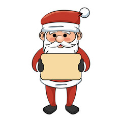 cute santa claus character vector illustration design