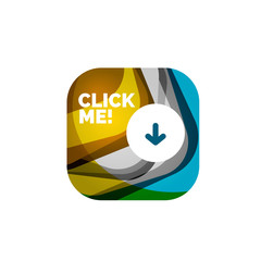 Abstract square button template