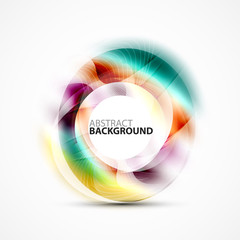 Shiny blurred cicrle template