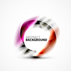 Shiny blurred cicrle template