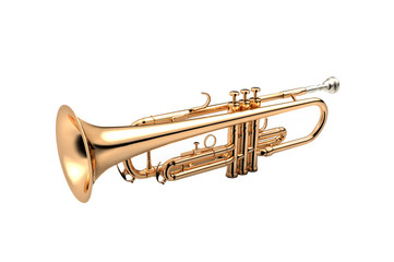 Plakat Golden Trumpet isolated on white
