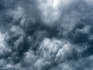 Dramatic clouds storm