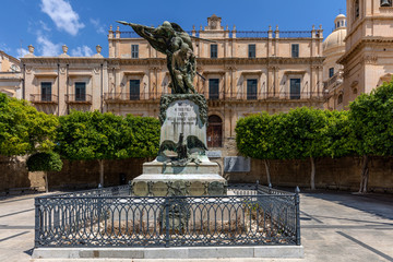 First World War Memorial in Noto, Sicily, Italy.