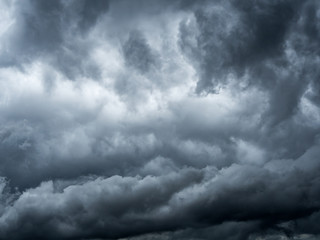 Dramatic clouds , storm