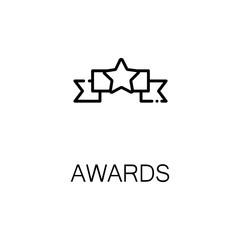 Award flat icon or logo for web design.
