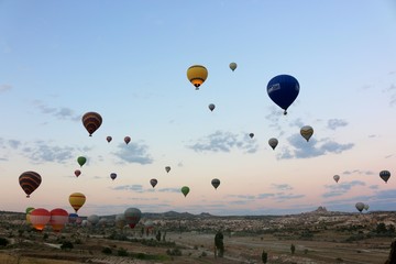 Waking up on launch site of Hot Air Balloons in Cappadocia