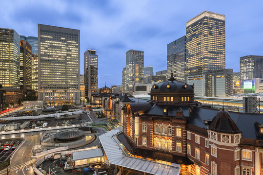 Marunouchi Business District and Tokyo Station