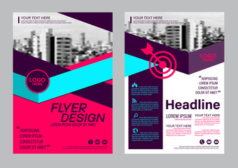 Modern Brochure Layout design template. Annual Report Flyer Leaflet cover Presentation background. illustration vector in A4 size