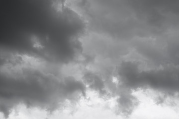 Clouds over horizon, cloudscape, storm.