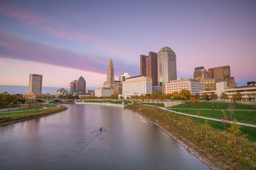 Obraz premium View of downtown Columbus Ohio Skyline
