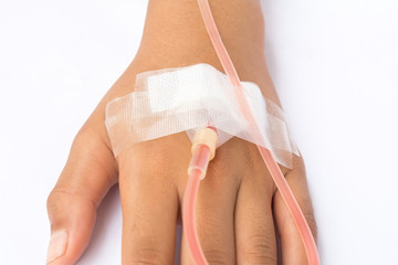 the IVs for in hand patient