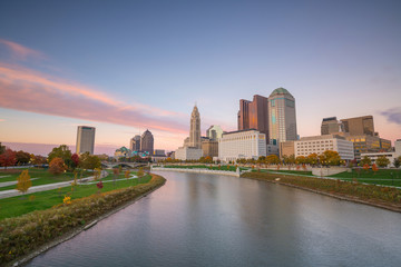 Fototapeta premium View of downtown Columbus Ohio Skyline