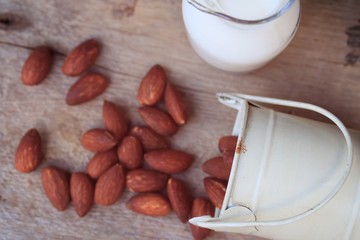 Almond milk and beans