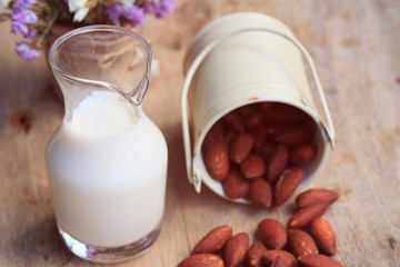Almond milk and beans