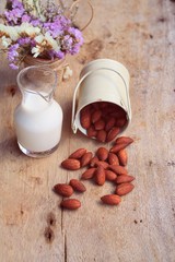 Almond milk and beans
