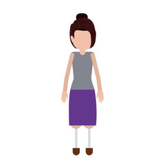 Disabled girl cartoon icon. People medical health care and physical theme. Vector illustration