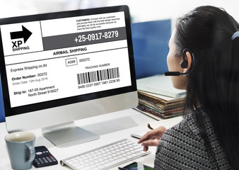 Bar Code Order Tracking Number Concept