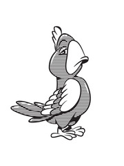 Parrot arrogant striped