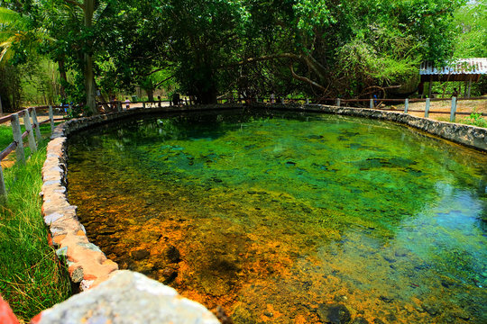 Hot Springs, color full mineral water.