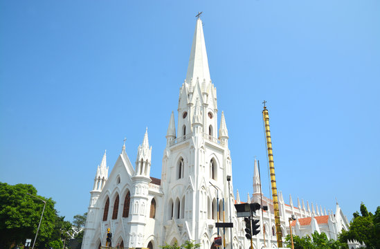 San Thome church in Chennai City. Built by the portuguese in the 16th century.