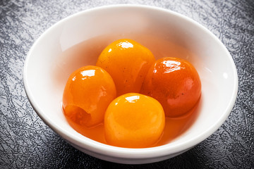 きんかんの甘露煮　 Chinese oranges are boiled with sugar