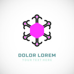 abstract flower logo