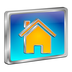 Obraz premium Home Button - 3D illustration