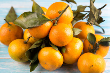 Fresh tangerines to a New Year's table
