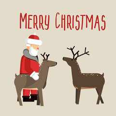 Fototapeta premium Santa Clause ready for christmas.