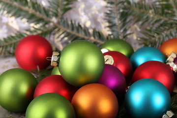 Fototapeta na wymiar Holidays / Beautiful Christmas and New Years scene