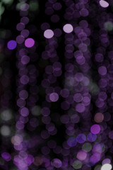 Abstract blur bokeh on black background , colorful light circle defocused