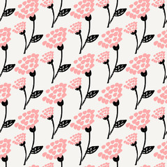 Hand Drawn Floral Seamless Pattern