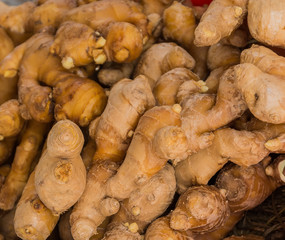 Spices in a supermarket - ginger.